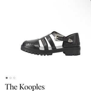 The Kooples Black sandals (never worn, no tag)